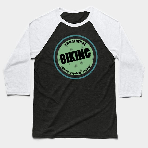 Biking I Love to Bike Ride Cycling Baseball T-Shirt by TheOptimizedCreative